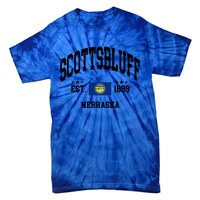 Retro Scottsbluff Nebraska Ne Vintage State Patriotic Flag Funny Gift Tie-Dye T-Shirt