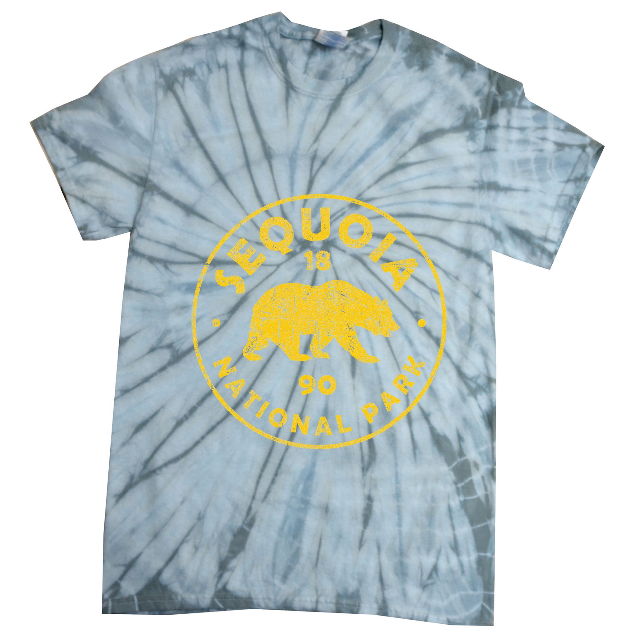 Retro Sequoia National Park Women Vintage Hiking Tie-Dye T-Shirt