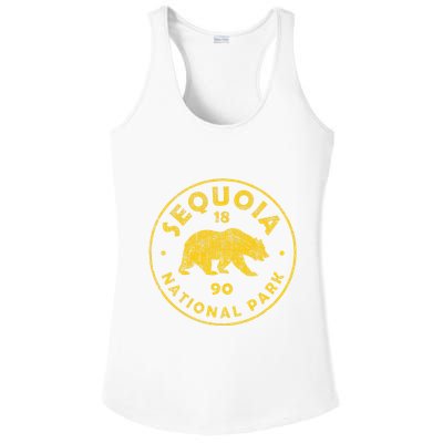 Retro Sequoia National Park Women Vintage Hiking Ladies PosiCharge Competitor Racerback Tank
