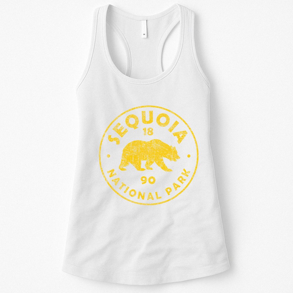 Retro Sequoia National Park Women Vintage Hiking Womens Tank Top