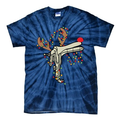 Reindeer Speculum Nurse Gifts For Nurse Christmas Speculum Tie-Dye T-Shirt