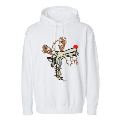 Reindeer Speculum Nurse Gifts For Nurse Christmas Speculum Garment-Dyed Fleece Hoodie