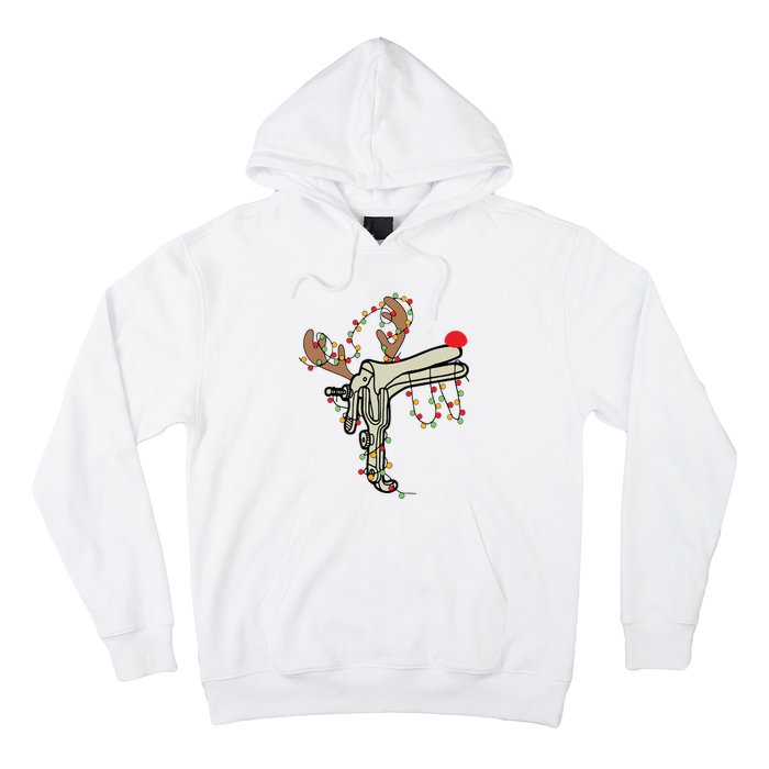 Reindeer Speculum Nurse Gifts For Nurse Christmas Speculum Hoodie