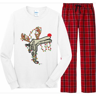 Reindeer Speculum Nurse Gifts For Nurse Christmas Speculum Long Sleeve Pajama Set