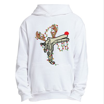 Reindeer Speculum Nurse Gifts For Nurse Christmas Speculum Urban Pullover Hoodie