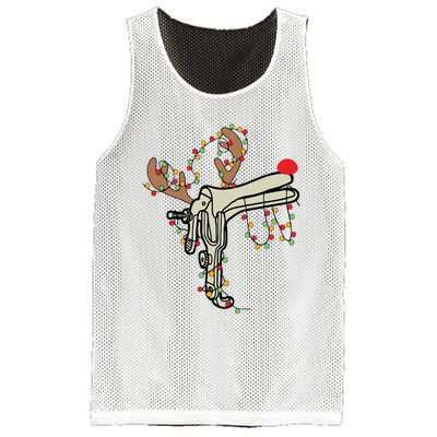 Reindeer Speculum Nurse Gifts For Nurse Christmas Speculum Mesh Reversible Basketball Jersey Tank