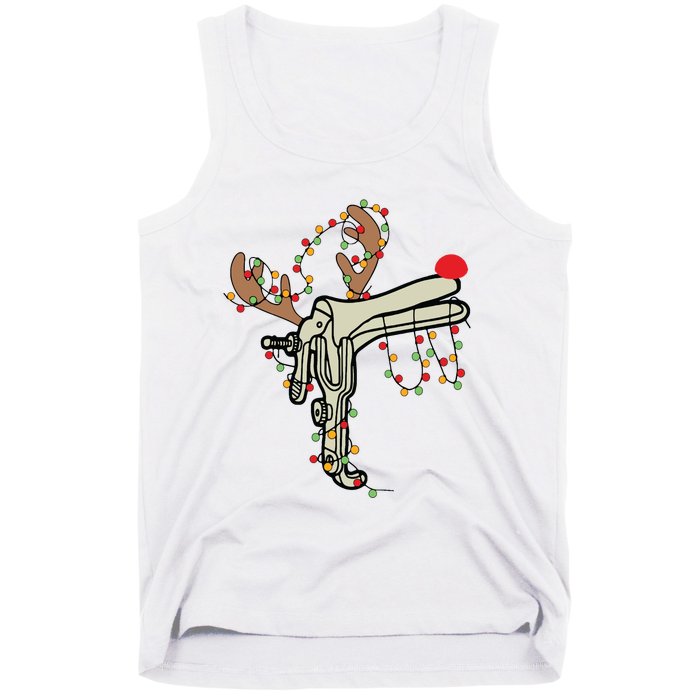 Reindeer Speculum Nurse Gifts For Nurse Christmas Speculum Tank Top