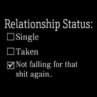 Relationship Status Not Falling For That Shit Again Wool Snapback Cap