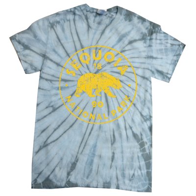 Retro Sequoia National Park Women Vintage Hiking Tie-Dye T-Shirt