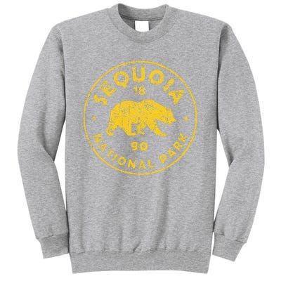 Retro Sequoia National Park Women Vintage Hiking Tall Sweatshirt