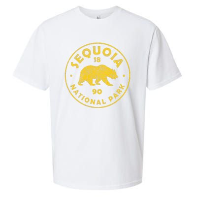 Retro Sequoia National Park Women Vintage Hiking Sueded Cloud Jersey T-Shirt