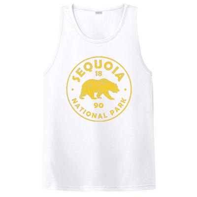 Retro Sequoia National Park Women Vintage Hiking PosiCharge Competitor Tank