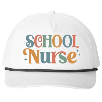 Retro School Nurse Mom Cool Gift Snapback Five-Panel Rope Hat