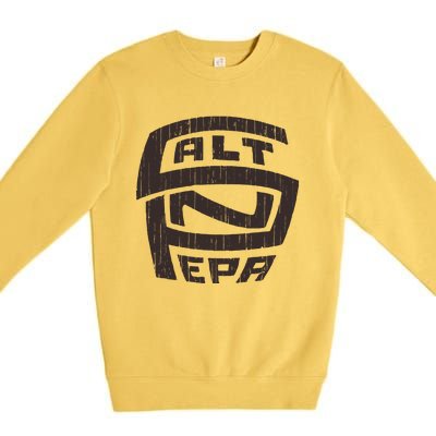 Retro Salt N Pepa Brown Pencil Premium Crewneck Sweatshirt