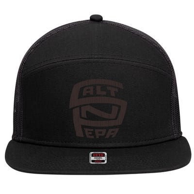 Retro Salt N Pepa Brown Pencil 7 Panel Mesh Trucker Snapback Hat
