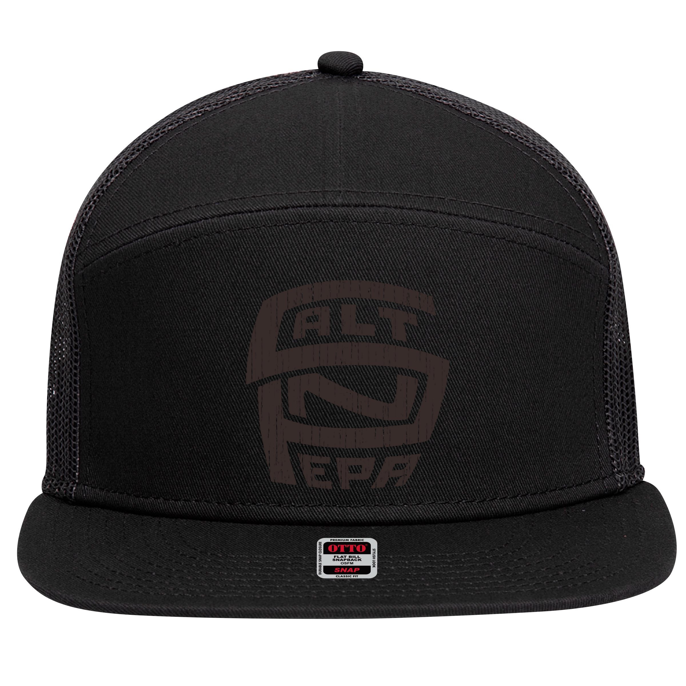 Retro Salt N Pepa Brown Pencil 7 Panel Mesh Trucker Snapback Hat