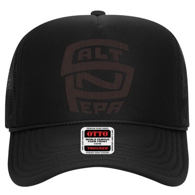 Retro Salt N Pepa Brown Pencil Trucker Hat
