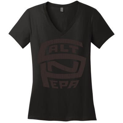 Retro Salt N Pepa Brown Pencil Women's V-Neck T-Shirt