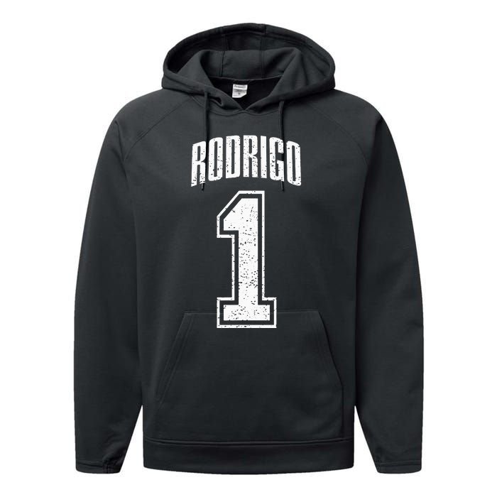 Rodrigo Supporter Number 1 Greatest Fan Performance Fleece Hoodie