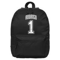 Rodrigo Supporter Number 1 Greatest Fan 16 in Basic Backpack