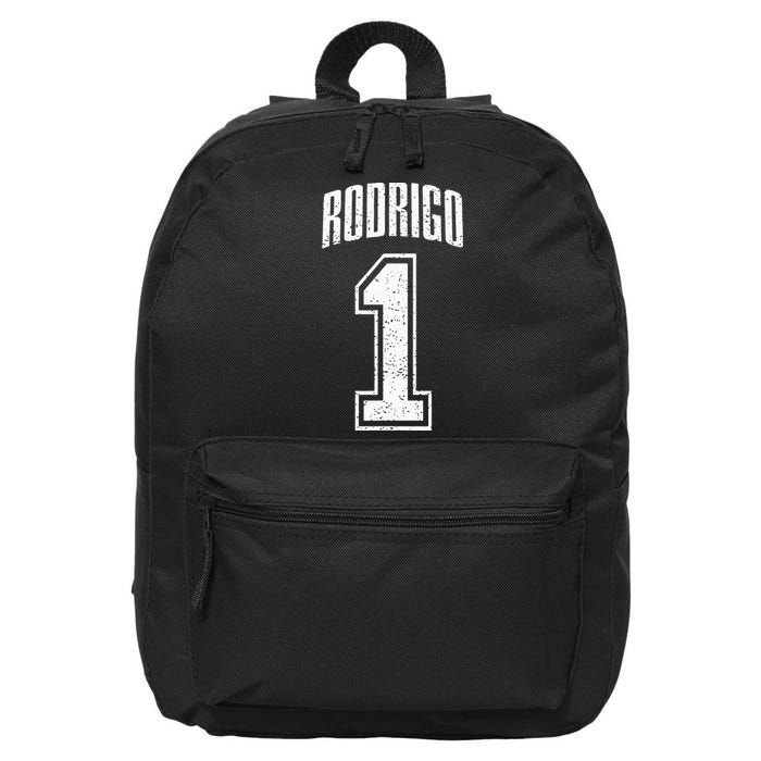 Rodrigo Supporter Number 1 Greatest Fan 16 in Basic Backpack