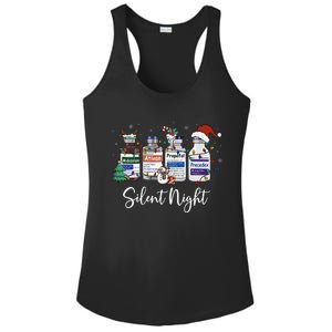 Retro Silent Night Icu Nurse Christmas Intensive Care Unit Ladies PosiCharge Competitor Racerback Tank