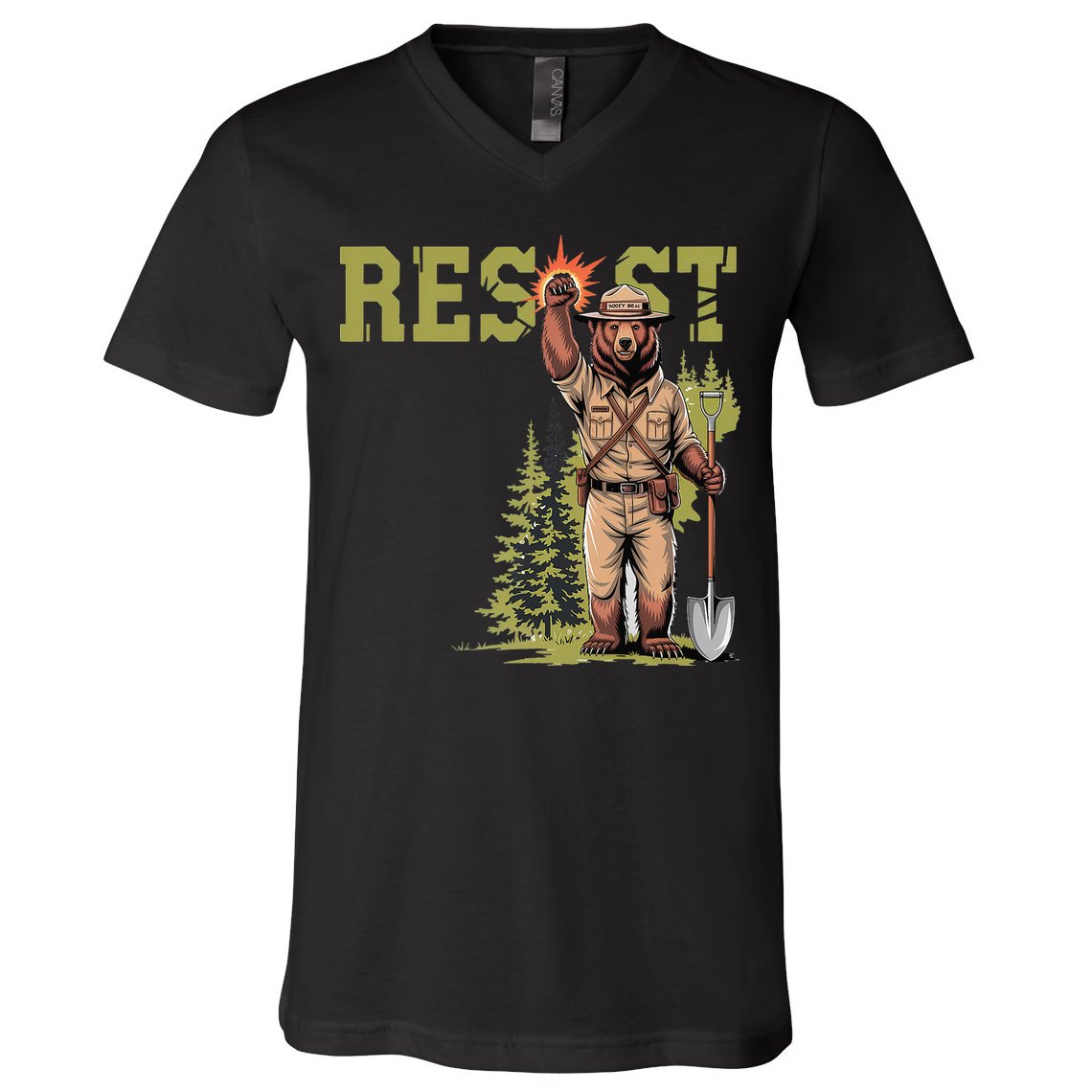 Resist Save Our Parks Alt US National Parks Women V-Neck T-Shirt