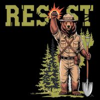 Resist Save Our Parks Alt US National Parks Women Drawstring Bag