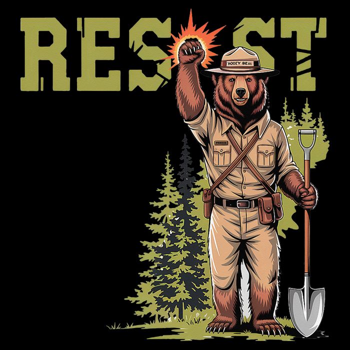 Resist Save Our Parks Alt US National Parks Women Drawstring Bag