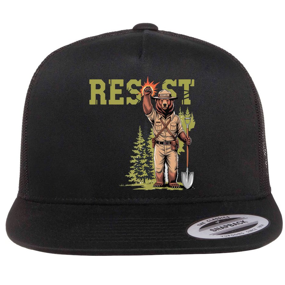 Resist Save Our Parks Alt US National Parks Women Flat Bill Trucker Hat