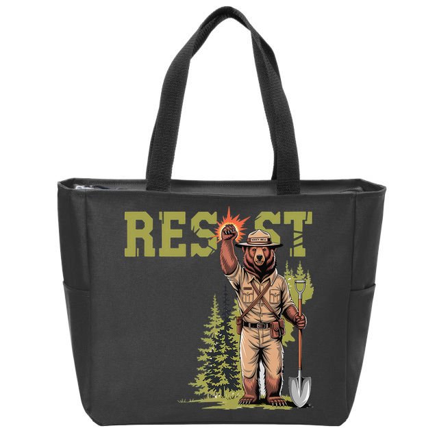 Resist Save Our Parks Alt US National Parks Women Zip Tote Bag