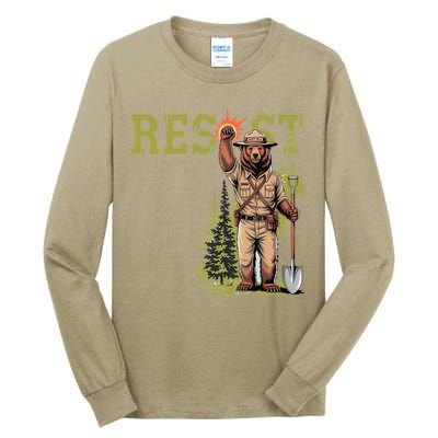 Resist Save Our Parks Alt US National Parks Women Tall Long Sleeve T-Shirt