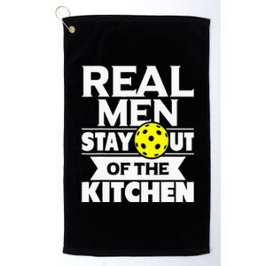 Real Stay Out Of The Kitchen Funny Pickleball Paddleball Platinum Collection Golf Towel