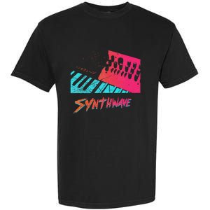 Retro Synthwave Outrun Synthesizer Nerd 80s 90s Garment-Dyed Heavyweight T-Shirt