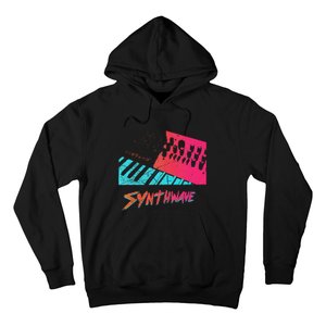 Retro Synthwave Outrun Synthesizer Nerd 80s 90s Hoodie