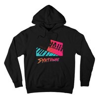 Retro Synthwave Outrun Synthesizer Nerd 80s 90s Hoodie