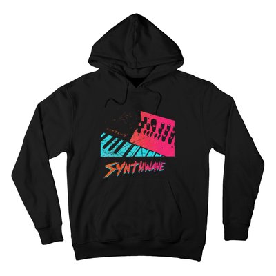 Retro Synthwave Outrun Synthesizer Nerd 80s 90s Hoodie