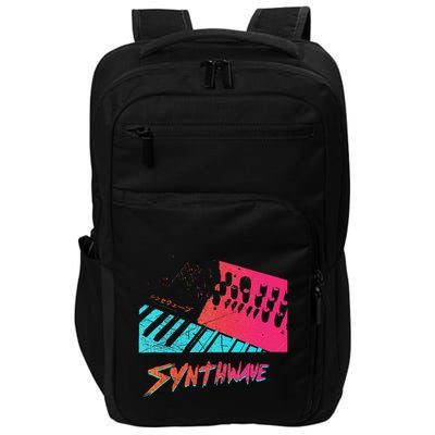 Retro Synthwave Outrun Synthesizer Nerd 80s 90s Impact Tech Backpack