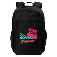 Retro Synthwave Outrun Synthesizer Nerd 80s 90s Daily Commute Backpack