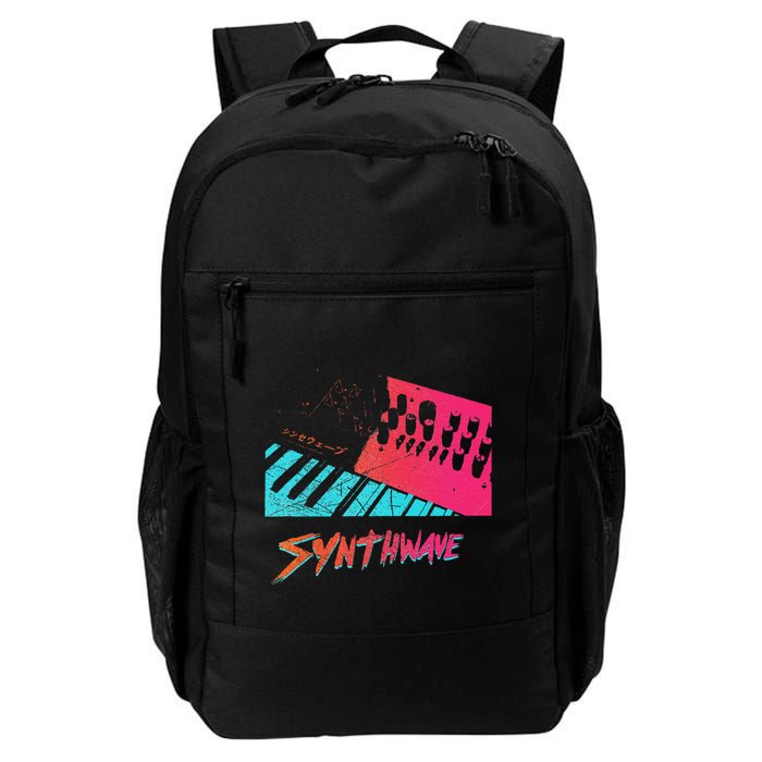 Retro Synthwave Outrun Synthesizer Nerd 80s 90s Daily Commute Backpack