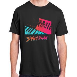 Retro Synthwave Outrun Synthesizer Nerd 80s 90s Adult ChromaSoft Performance T-Shirt