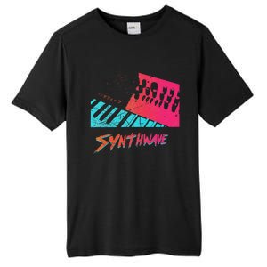 Retro Synthwave Outrun Synthesizer Nerd 80s 90s Tall Fusion ChromaSoft Performance T-Shirt