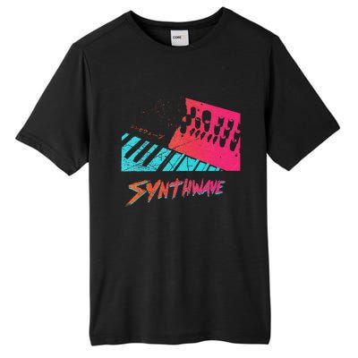 Retro Synthwave Outrun Synthesizer Nerd 80s 90s Tall Fusion ChromaSoft Performance T-Shirt