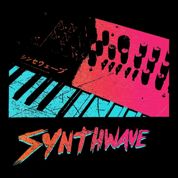 Retro Synthwave Outrun Synthesizer Nerd 80s 90s Flat Bill Trucker Hat