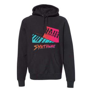 Retro Synthwave Outrun Synthesizer Nerd 80s 90s Premium Hoodie