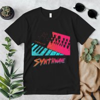 Retro Synthwave Outrun Synthesizer Nerd 80s 90s Premium T-Shirt
