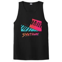 Retro Synthwave Outrun Synthesizer Nerd 80s 90s PosiCharge Competitor Tank