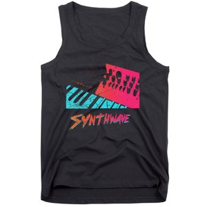 Retro Synthwave Outrun Synthesizer Nerd 80s 90s Tank Top