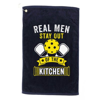 Real Stay Out Of The Kitchen Funny Pickleball Platinum Collection Golf Towel