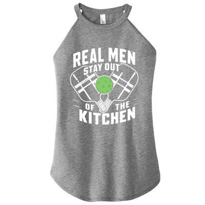 Real Stay Out Of The Kitchen Funny Pickleball Gift Women’s Perfect Tri Rocker Tank